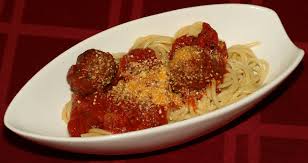 Pasta with shrimp meatballs